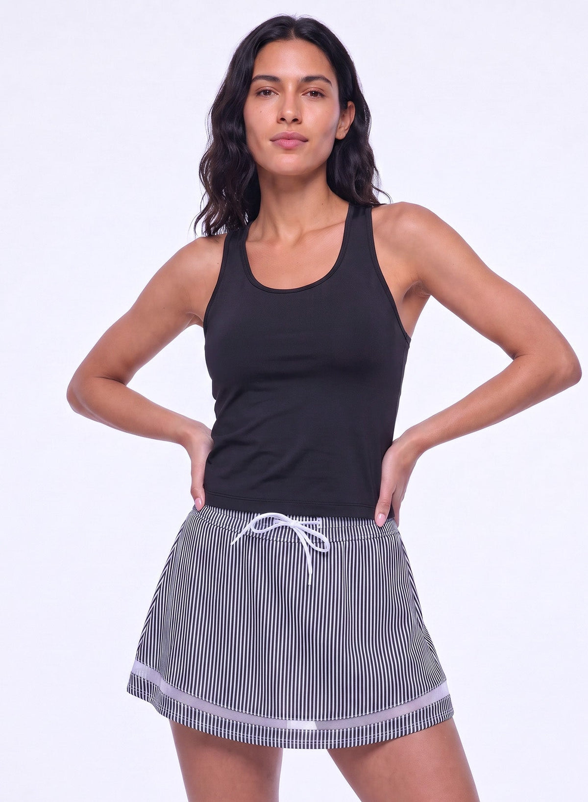 Lucky In Love High Waist Seersucker Skirt