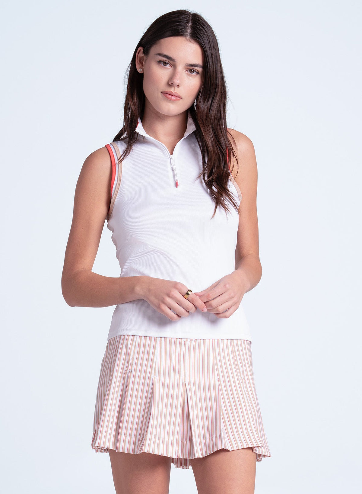 Lucky In Love Double Classic Mock Neck Tank