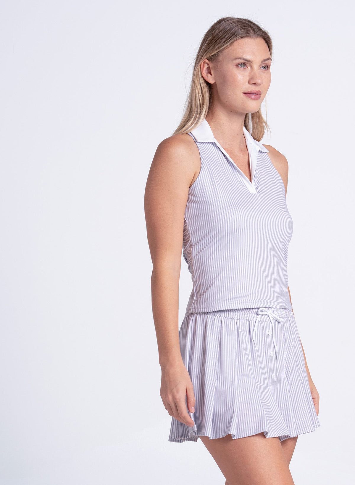 Lucky In Love Cloud Nine Pleat Tank - Online Exclusive