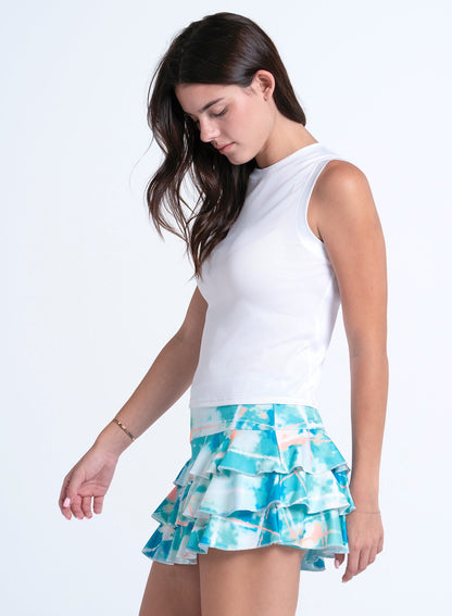 Lucky In Love Hip Fit Rib Muscle Tank