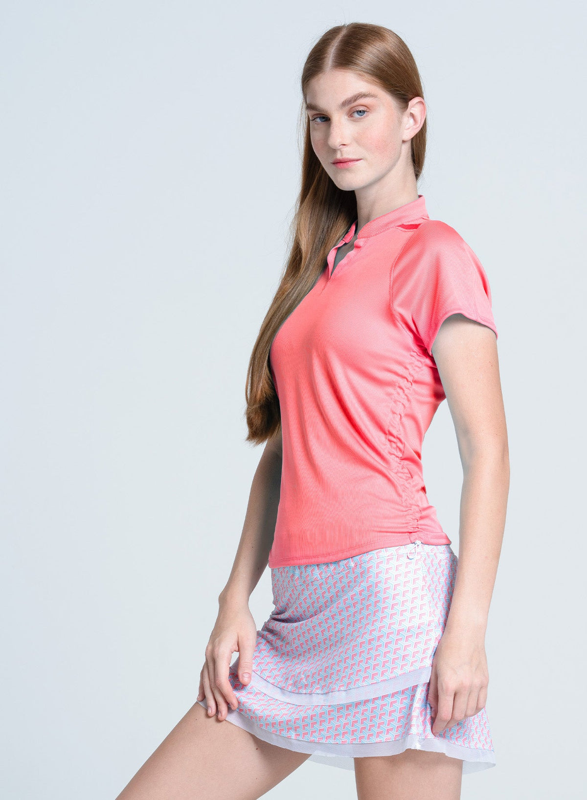 Lucky In Love Ruche Short Sleeve