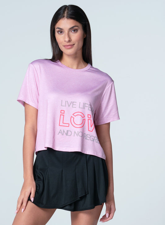 Lucky In Love Live Life With Love Short Sleeve