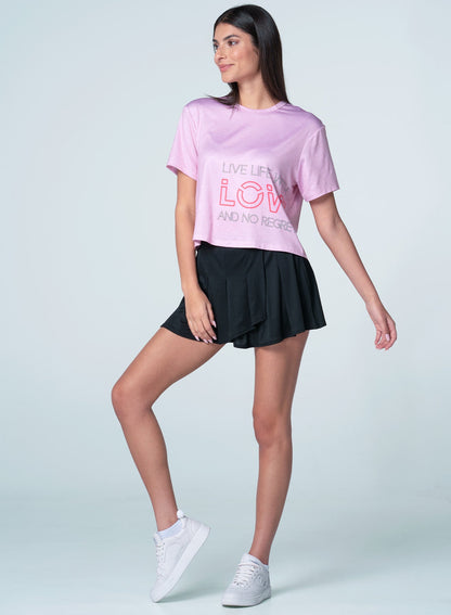 Lucky In Love Live Life With Love Short Sleeve