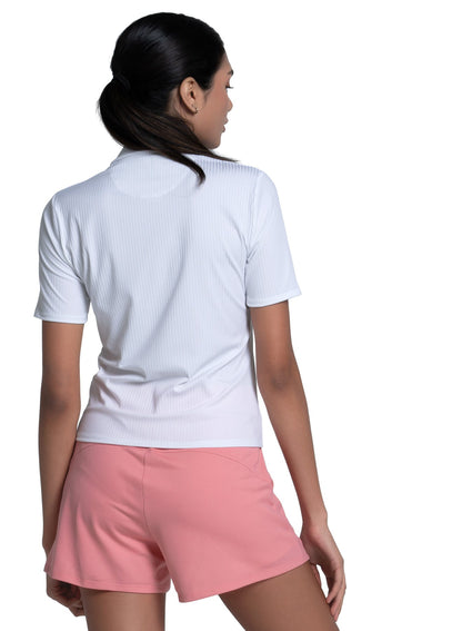 Lucky In Love Rib Polo Short Sleeve