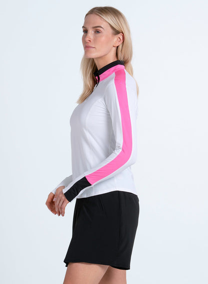 Lucky In Love Zip & Drive 1/4 Zip Long Sleeve