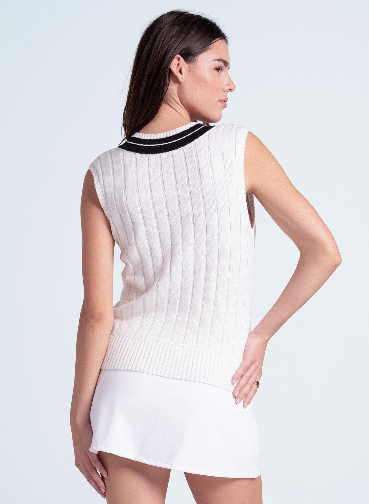Lucky In Love Power Shot Sweater Vest
