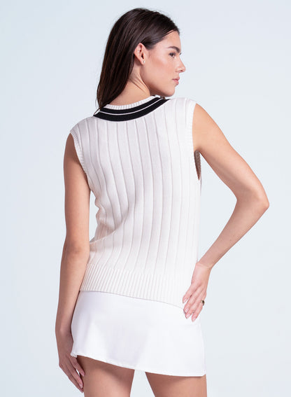 Lucky In Love Power Shot Sweater Vest