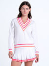 White W/ Pink