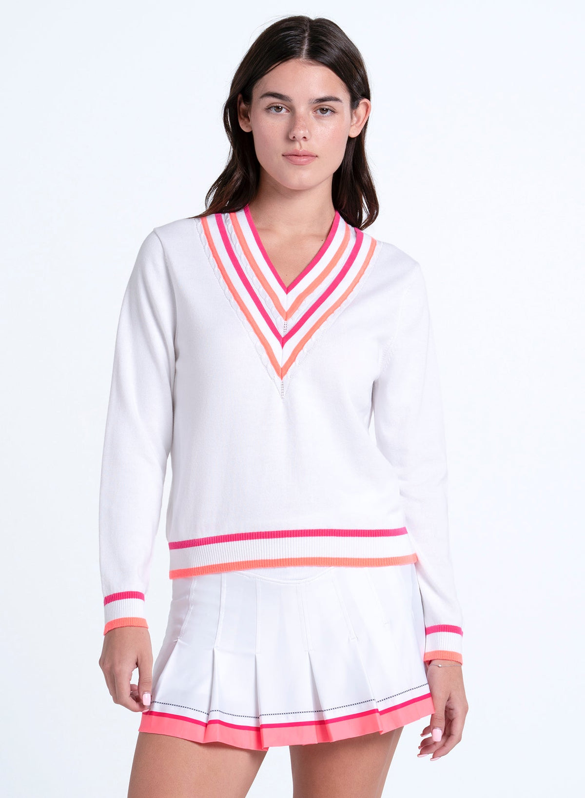 Lucky In Love Victory V-neck Sweater