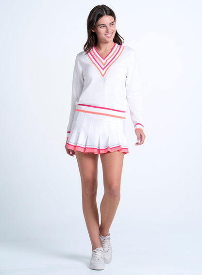 Lucky In Love Victory V-neck Sweater