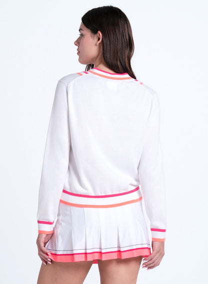 Lucky In Love Victory V-neck Sweater