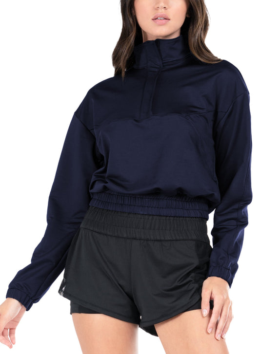 Lucky In Love Mock Pullover