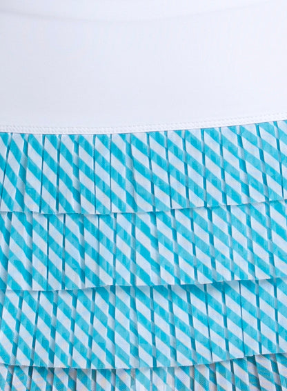 Lucky In Love Blur Motion Pleated Skirt