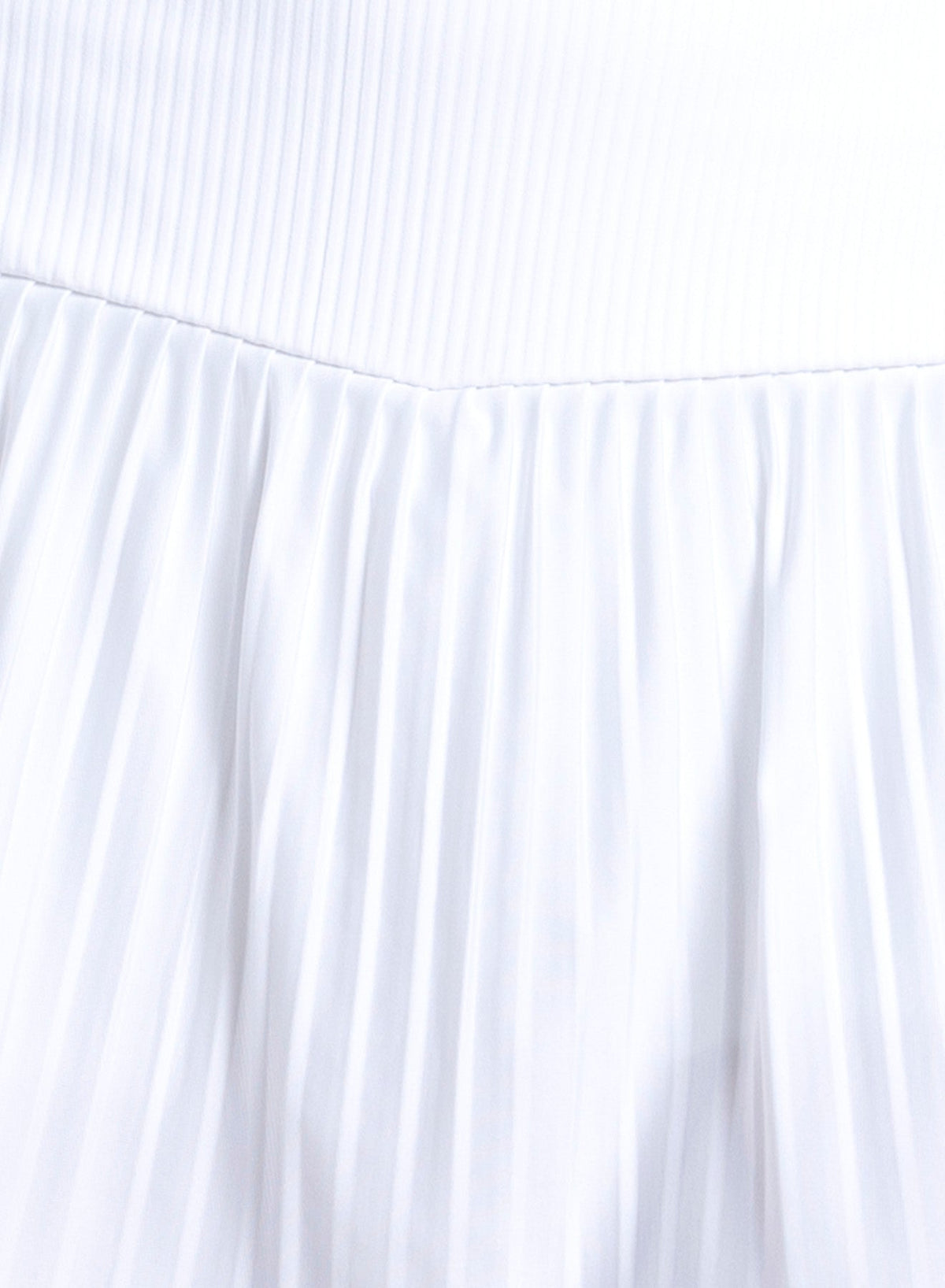 Lucky In Love Racer Rib Pleated Skirt