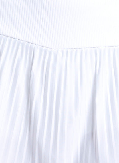 Lucky In Love Racer Rib Pleated Skirt