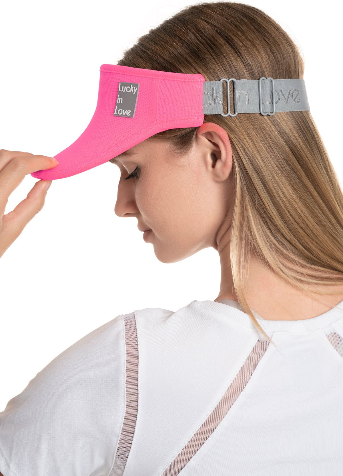 Lucky In Love Lucky Logo Stretch Visor