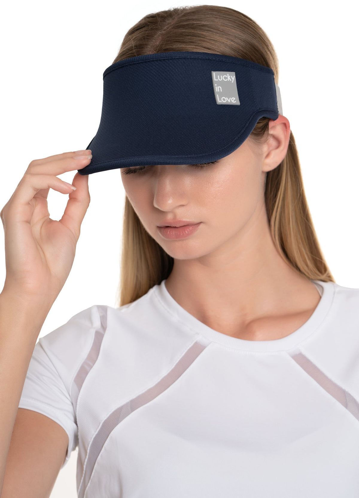 Lucky In Love Lucky Logo Stretch Visor