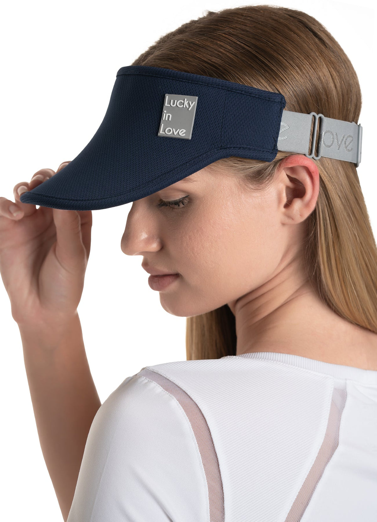 Lucky In Love Lucky Logo Stretch Visor