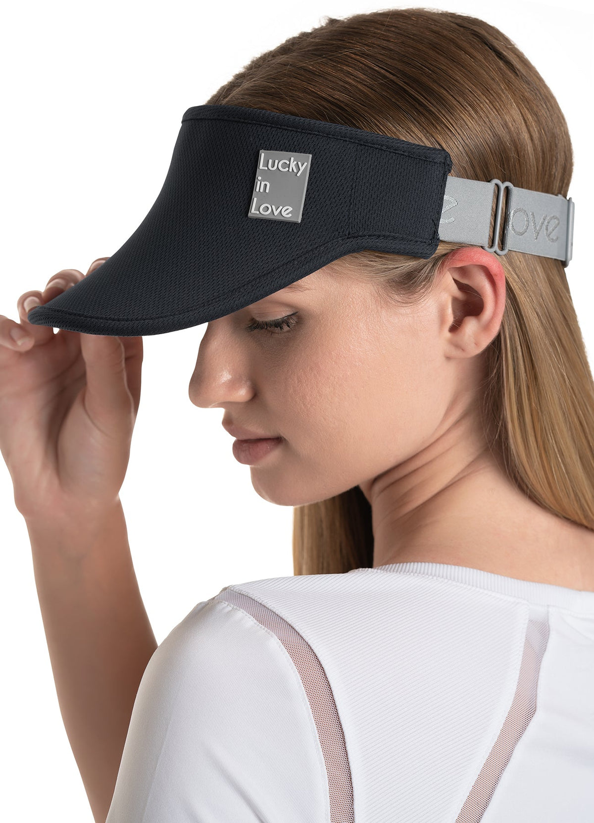 Lucky In Love Lucky Logo Stretch Visor