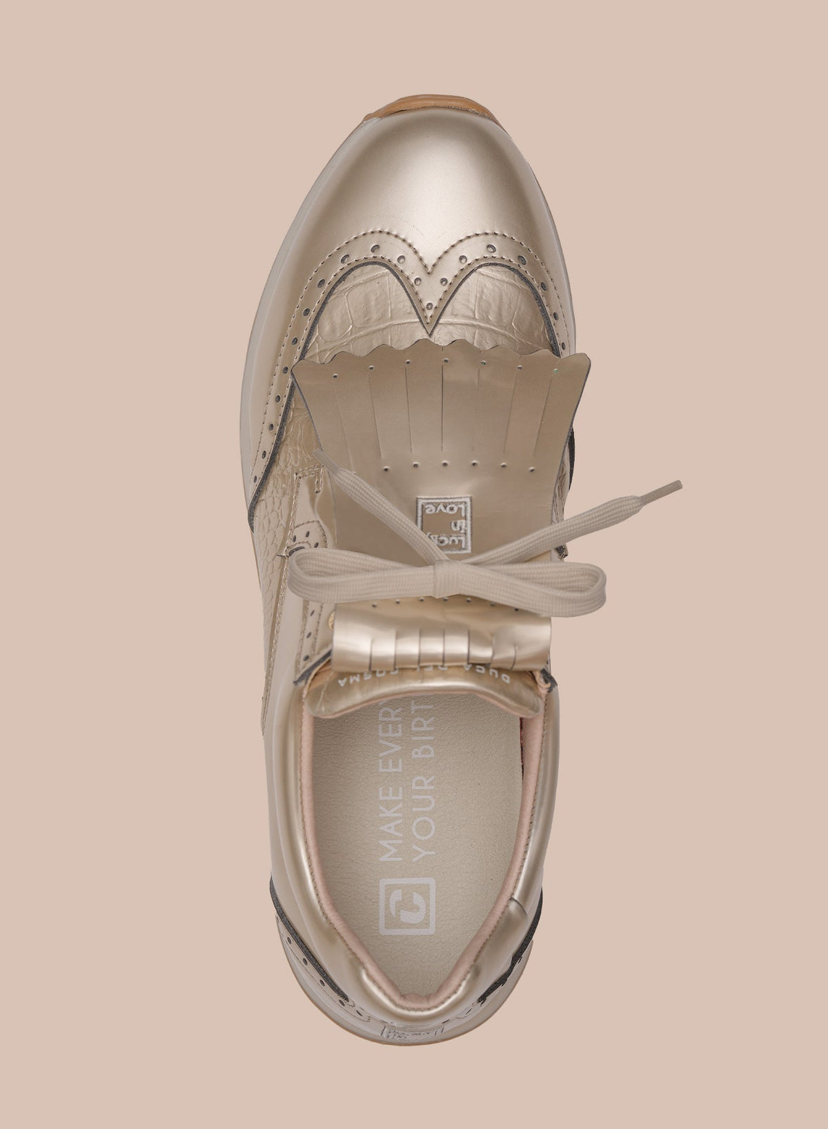 Lucky In Love Lucky X Duca Del Cosma Gold Shoe