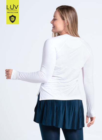 Lucky In Love High Low Breezy Long Sleeve