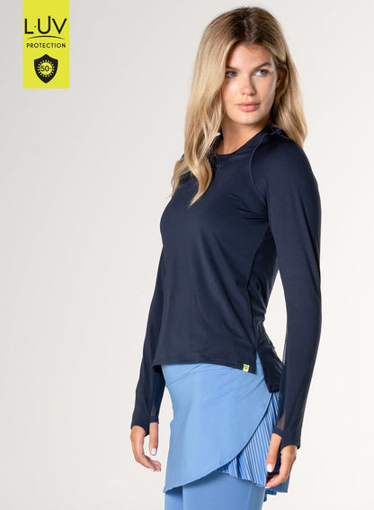 Lucky In Love High Low Breezy Long Sleeve