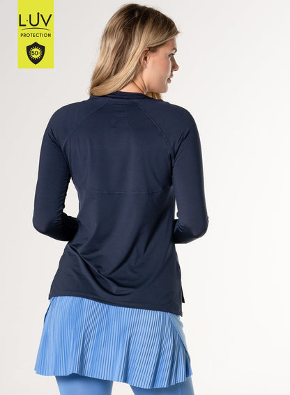 Lucky In Love High Low Breezy Long Sleeve