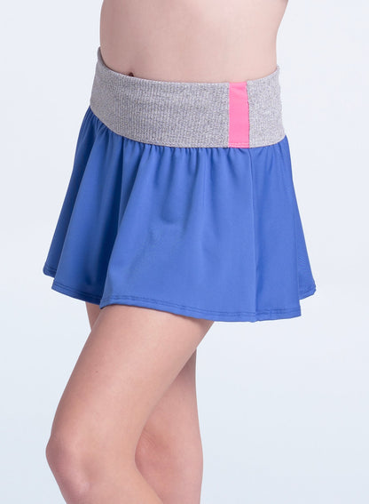 Lucky In Love Rib Line Flounce Skirt- Girls