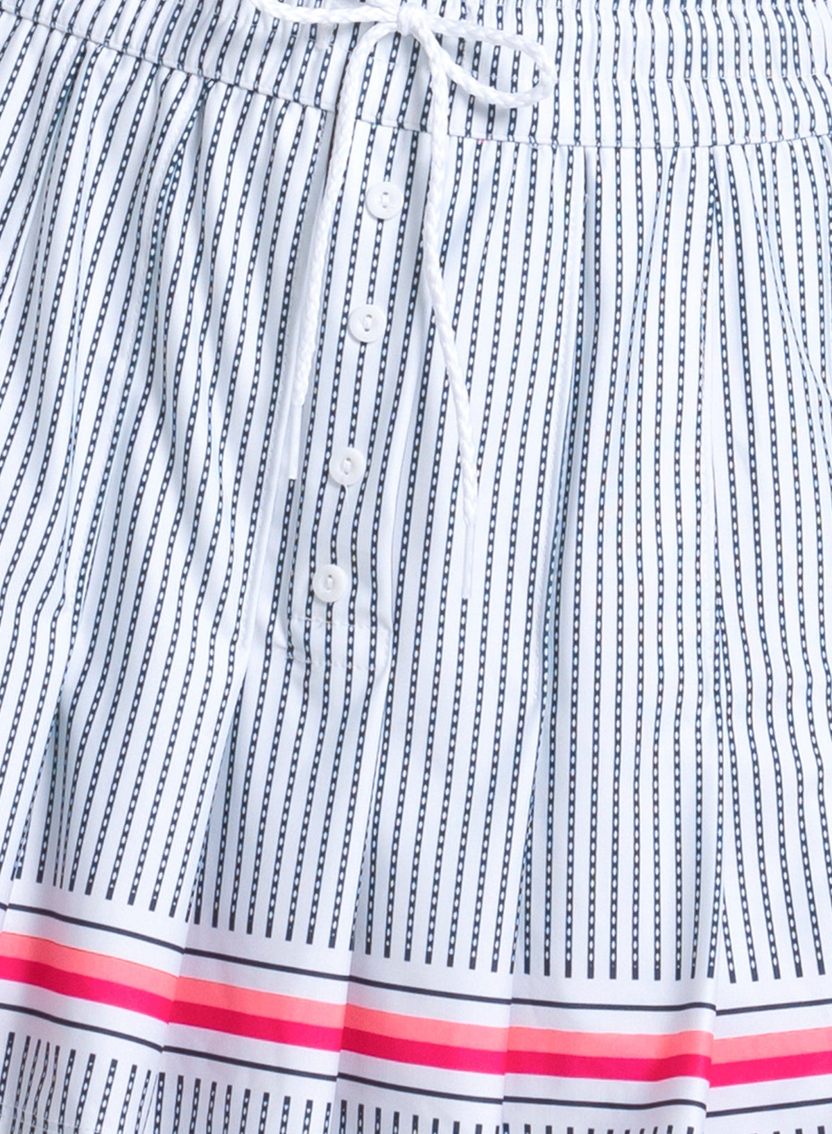 Lucky In Love High Waisted Glow Stripe Skirt