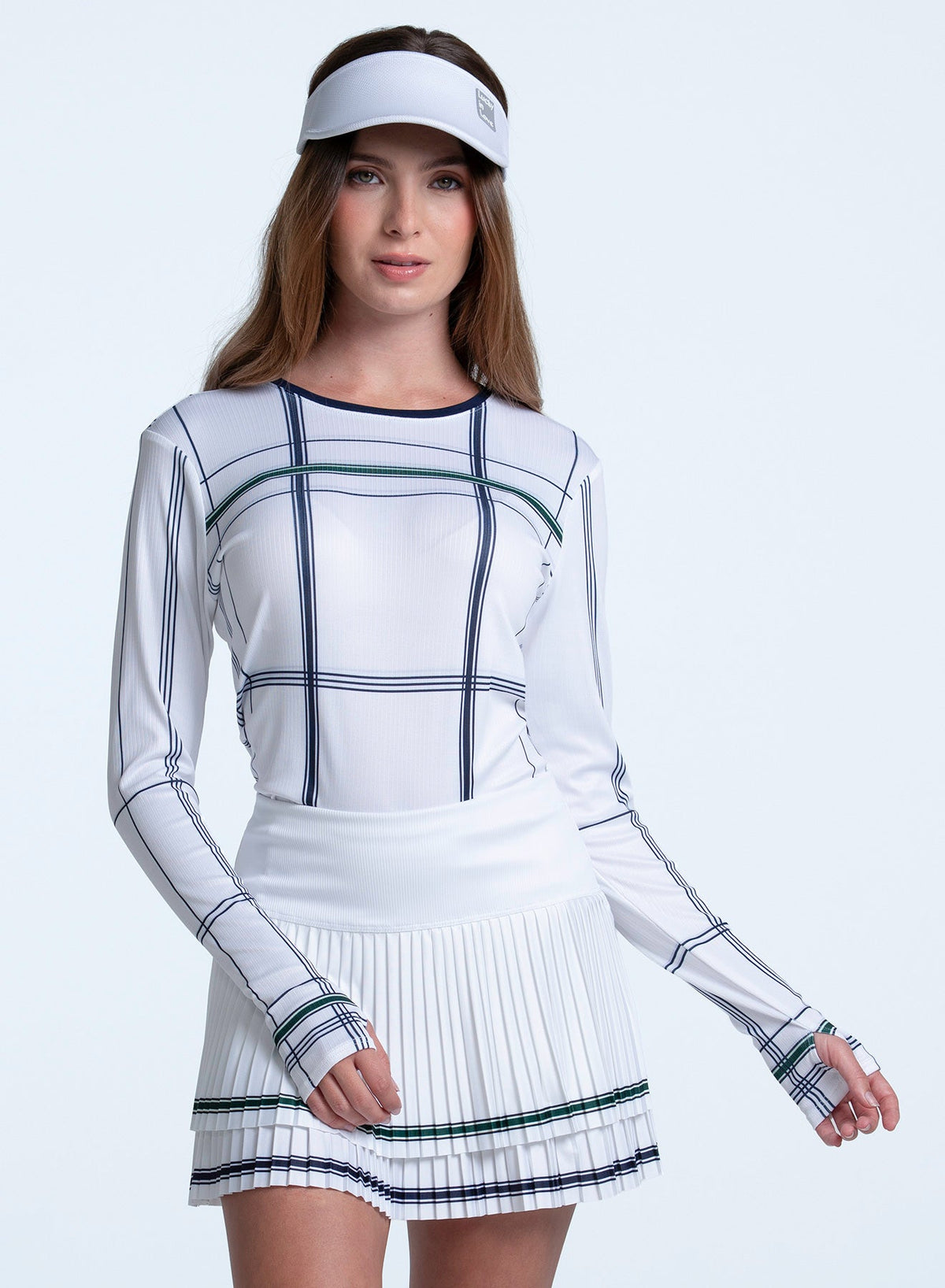 Lucky In Love Preppy Love Plaid Long Sleeve
