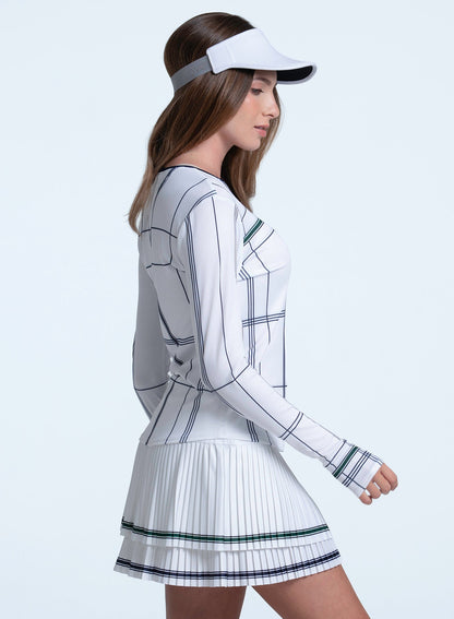 Lucky In Love Preppy Love Plaid Long Sleeve