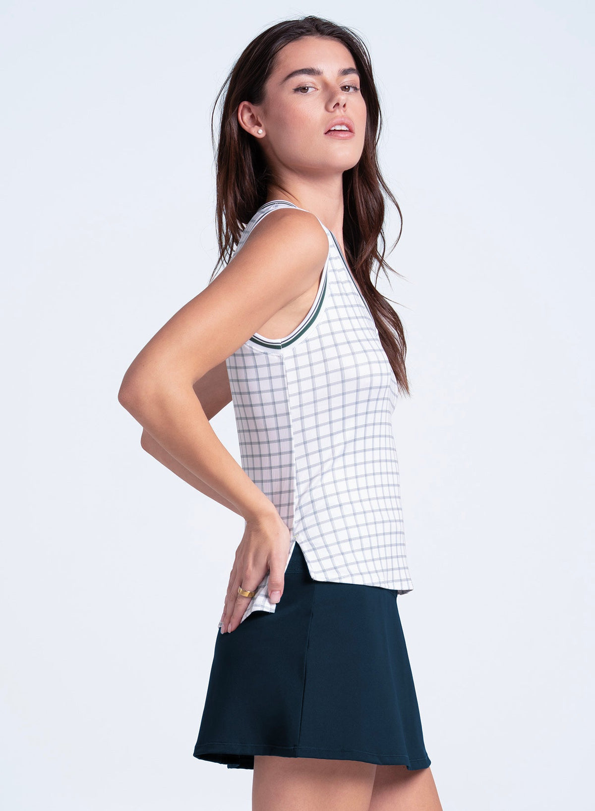 Lucky In Love Preppy Please Plaid Tank