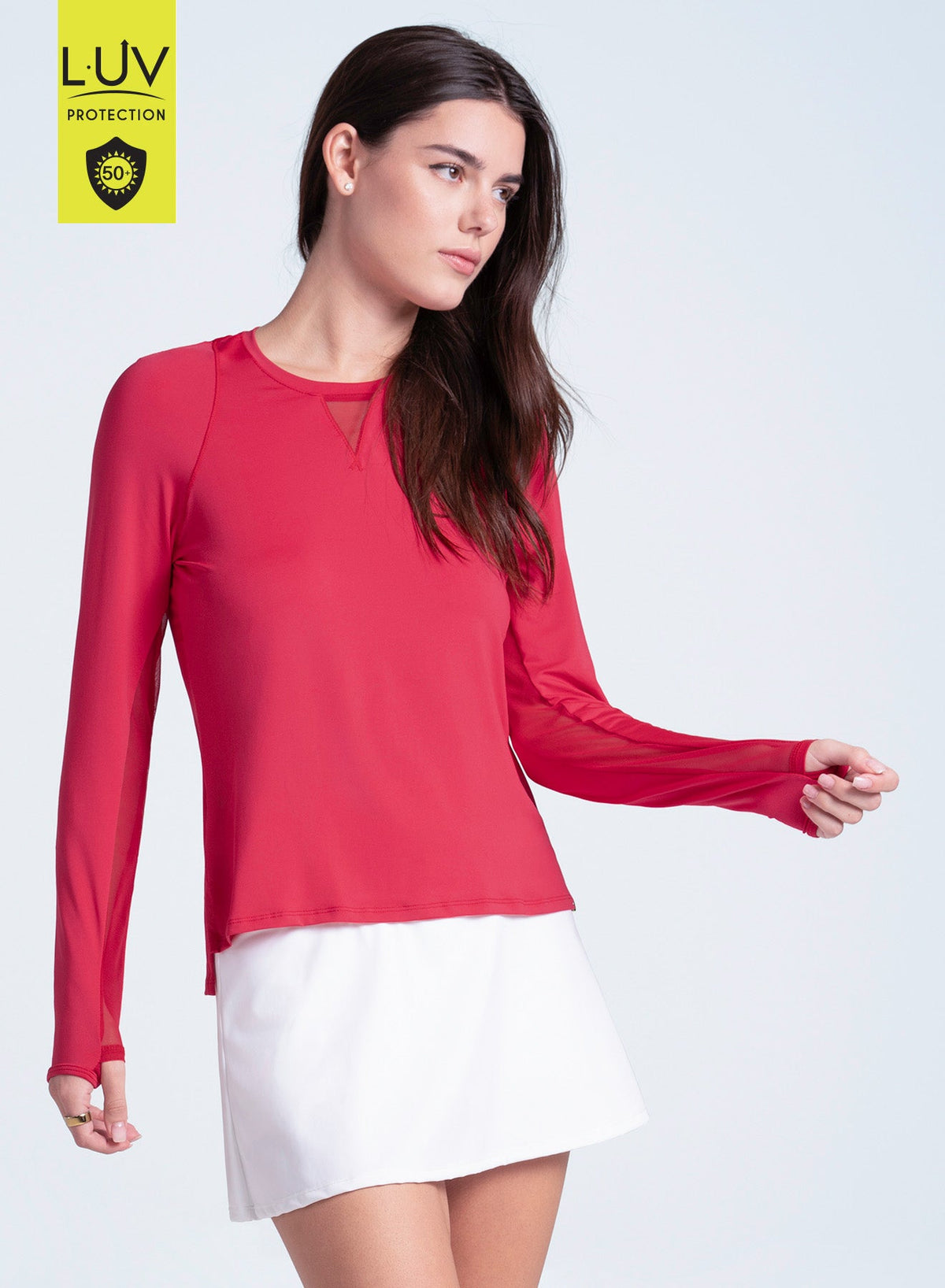 Lucky In Love High Low Breezy Long Sleeve