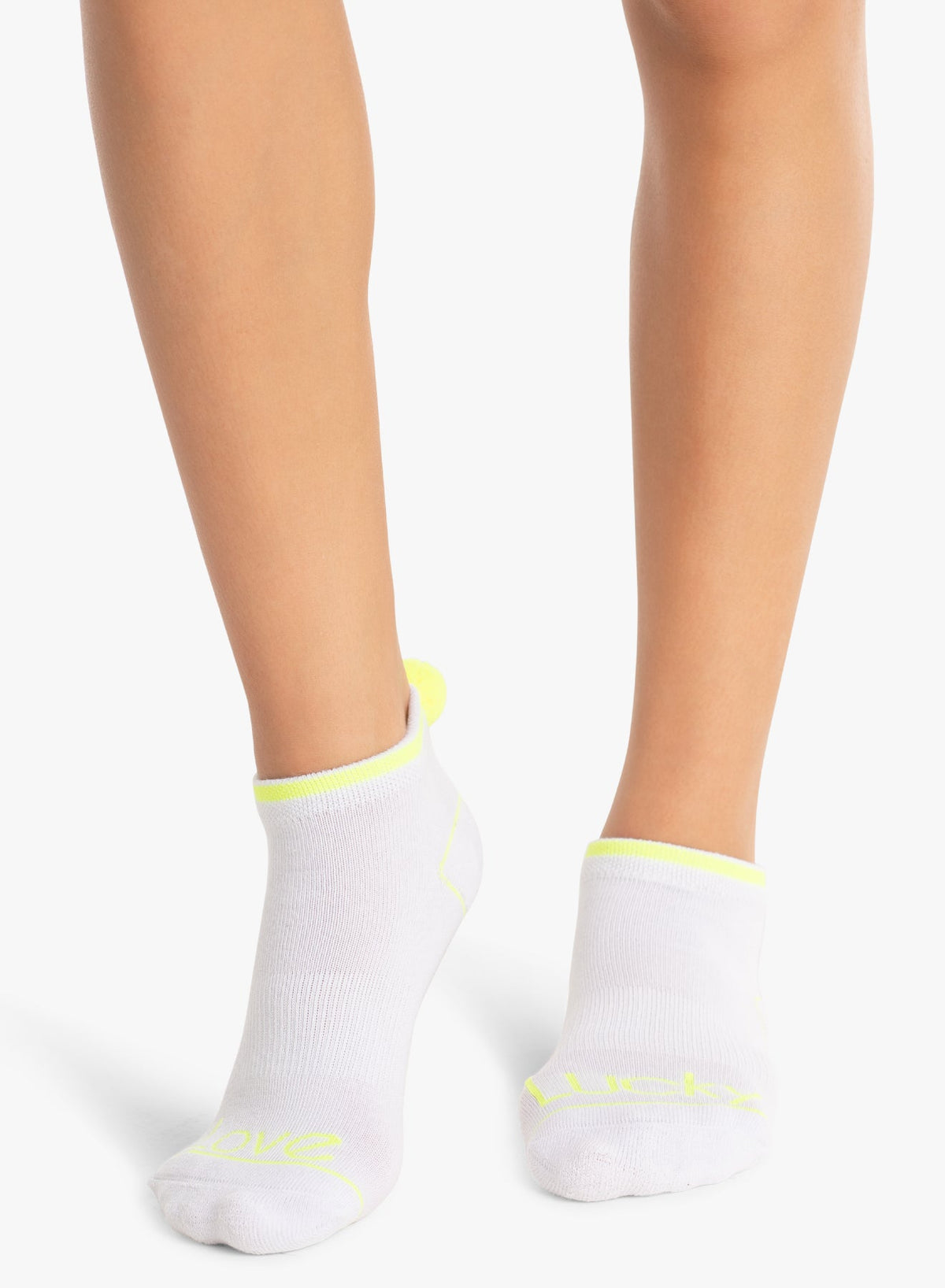 Lucky In Love Lucky Pom Low Cut Socks