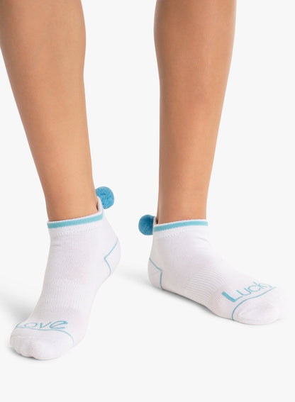 Lucky In Love Lucky Pom Low Cut Socks