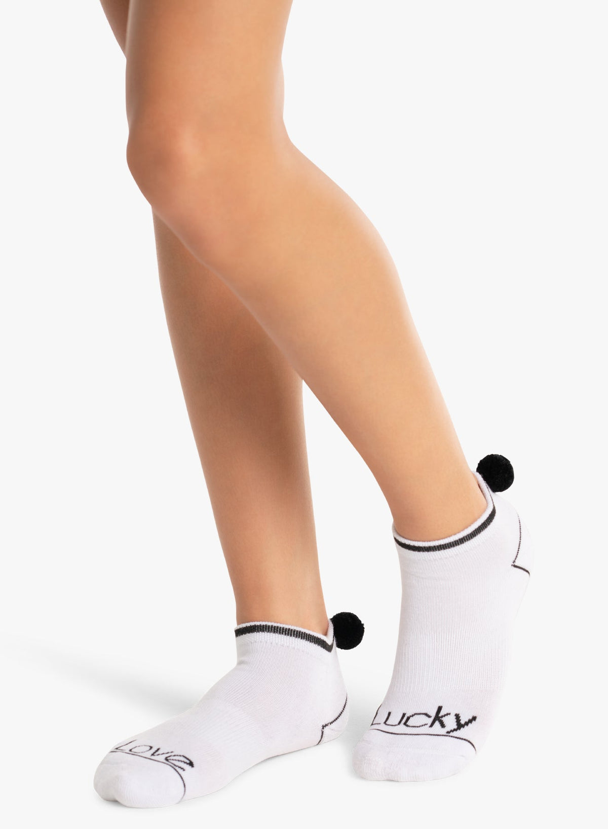 Lucky In Love Lucky Pom Low Cut Socks