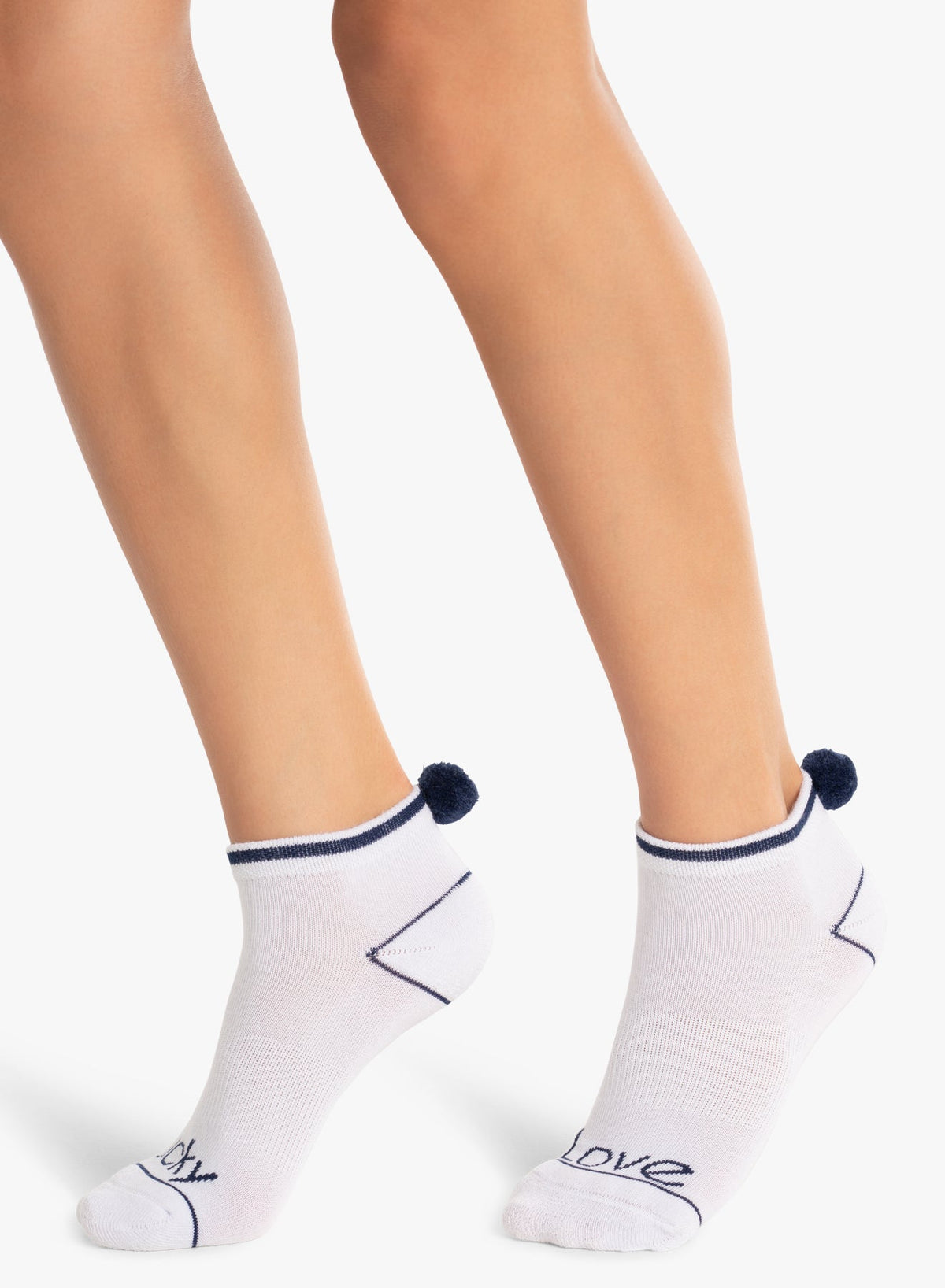 Lucky In Love Lucky Pom Low Cut Socks
