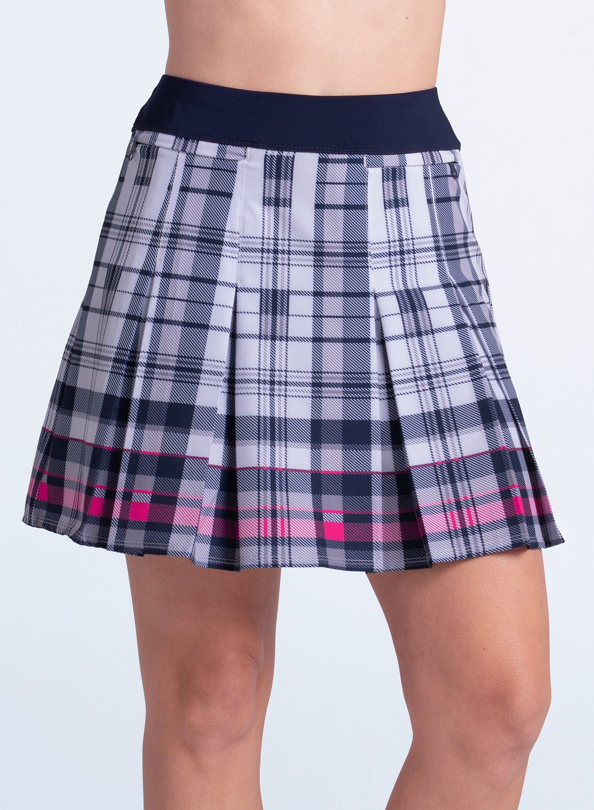 Lucky In Love Ivy Plaid Pleat Skort