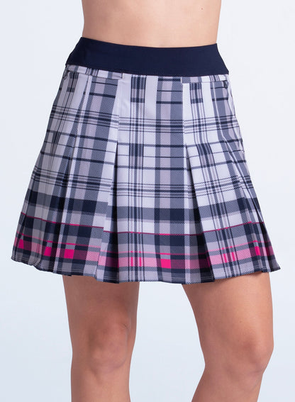 Lucky In Love Ivy Plaid Pleat Skort