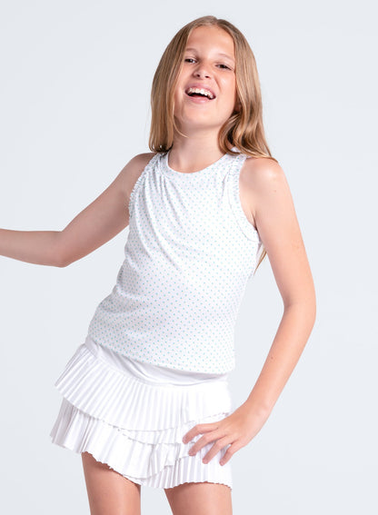 Lucky In Love Poppy Dot Tank