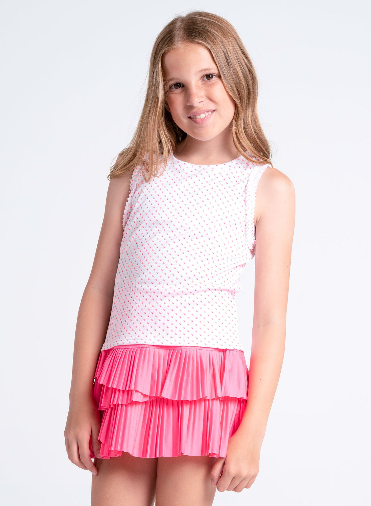 Lucky In Love Poppy Dot Tank