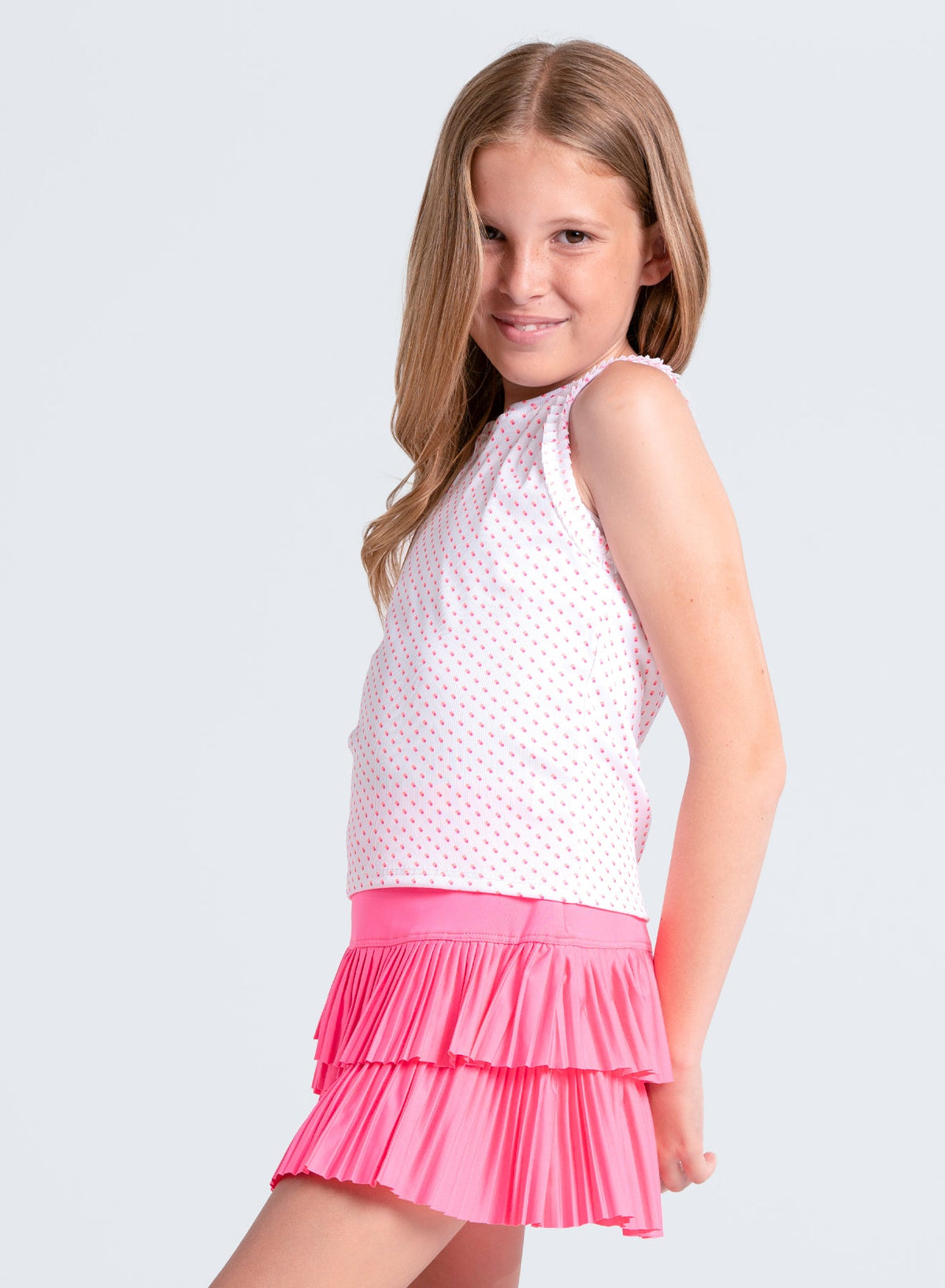 Lucky In Love Poppy Dot Tank