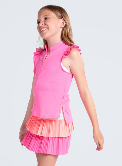 Lucky In Love Lace Frill Tank
