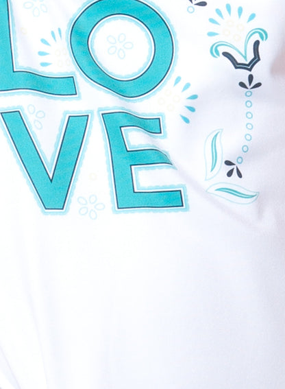 Lucky In Love Eyelet Love Win Tank
