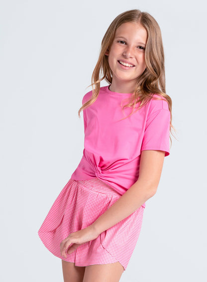 Lucky In Love Peek-a-bow Short Sleeve