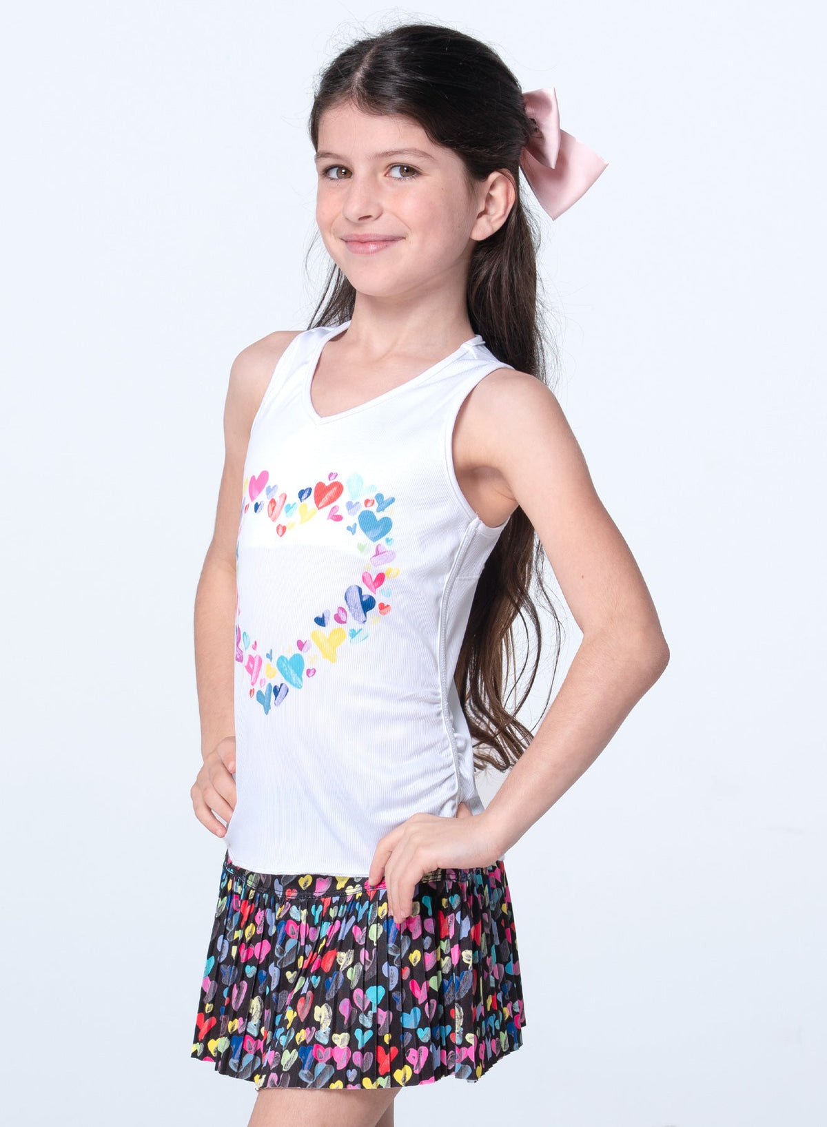 Lucky In Love Thumbprint Hearts Tank