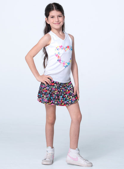 Lucky In Love Thumbprint Hearts Tank