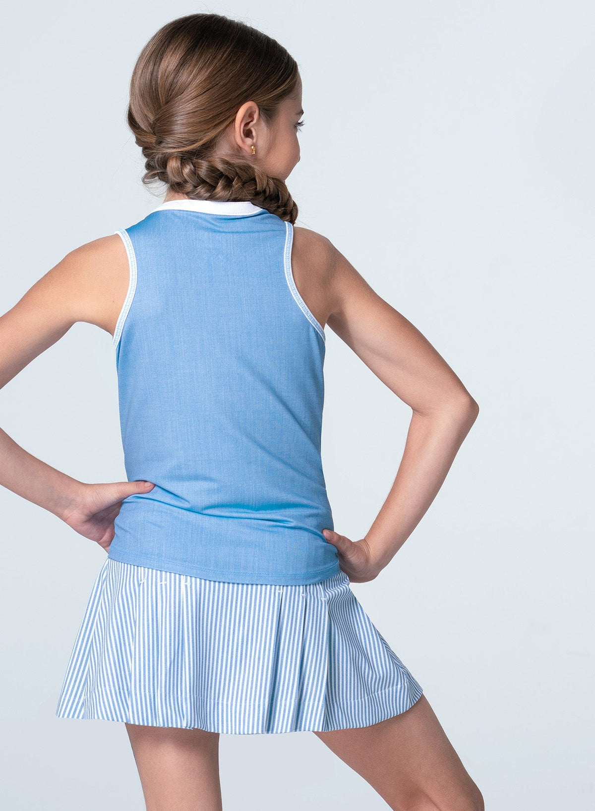 Lucky In Love Linen Play Henley Tank