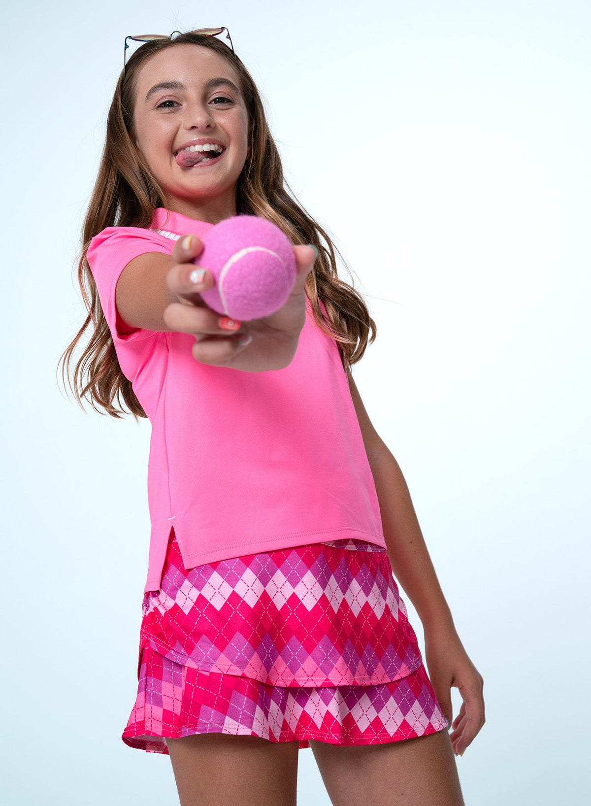 Lucky In Love Pleated Polo Short Sleeve