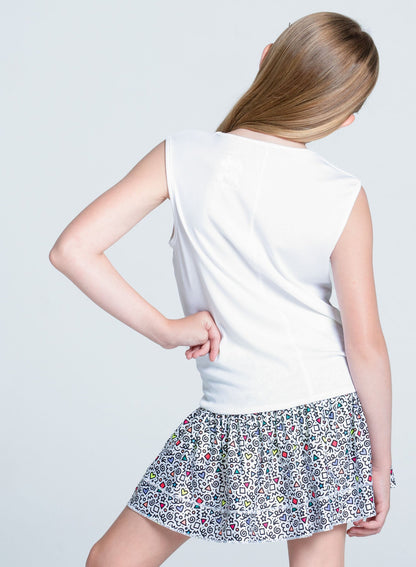 Lucky In Love Retro Doodles Tank